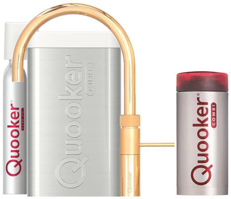 Quooker Combi+ Cube Fusion Round Goud