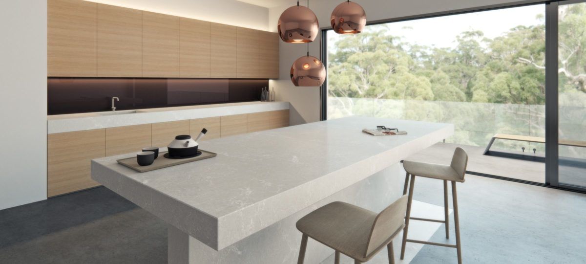 Alpine Mist 5110 Caesarstone composiet keukenblad